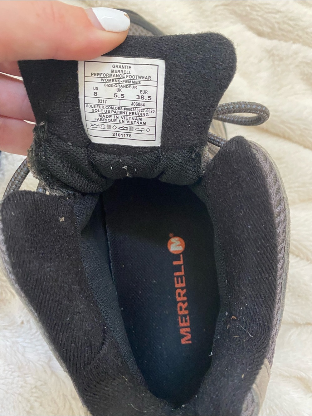 Merrell Moab 2 Mid Waterproof hiking boots women's grey Sz 8 - Picture 6 of 7
